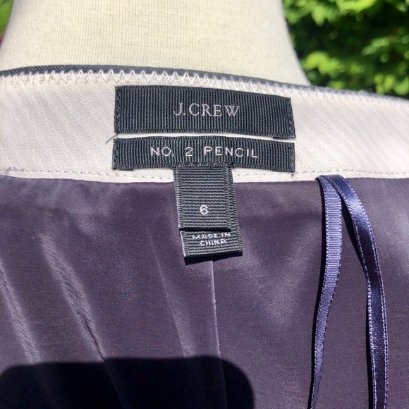 J.Crew No.2 Pencil Skirt in Italian Wool Sz 6 - Picture 4 of 5